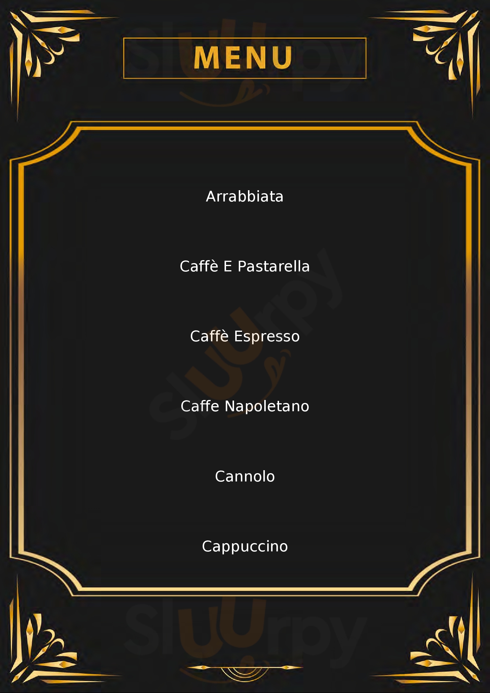 Caffè Napoli - Pisani Milano menù 1 pagina