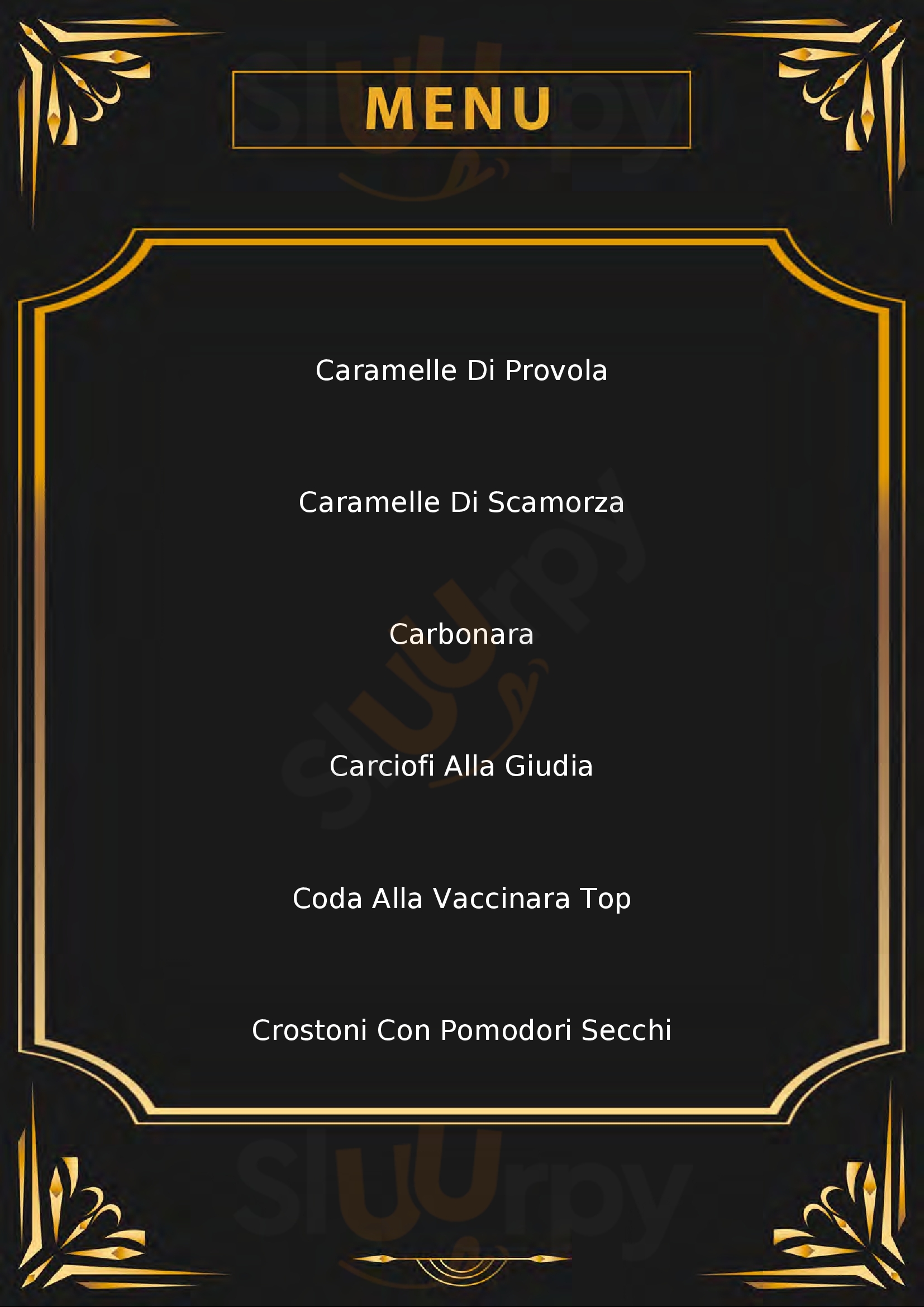 Osteria Bonelli a Centocelle Roma menù 1 pagina