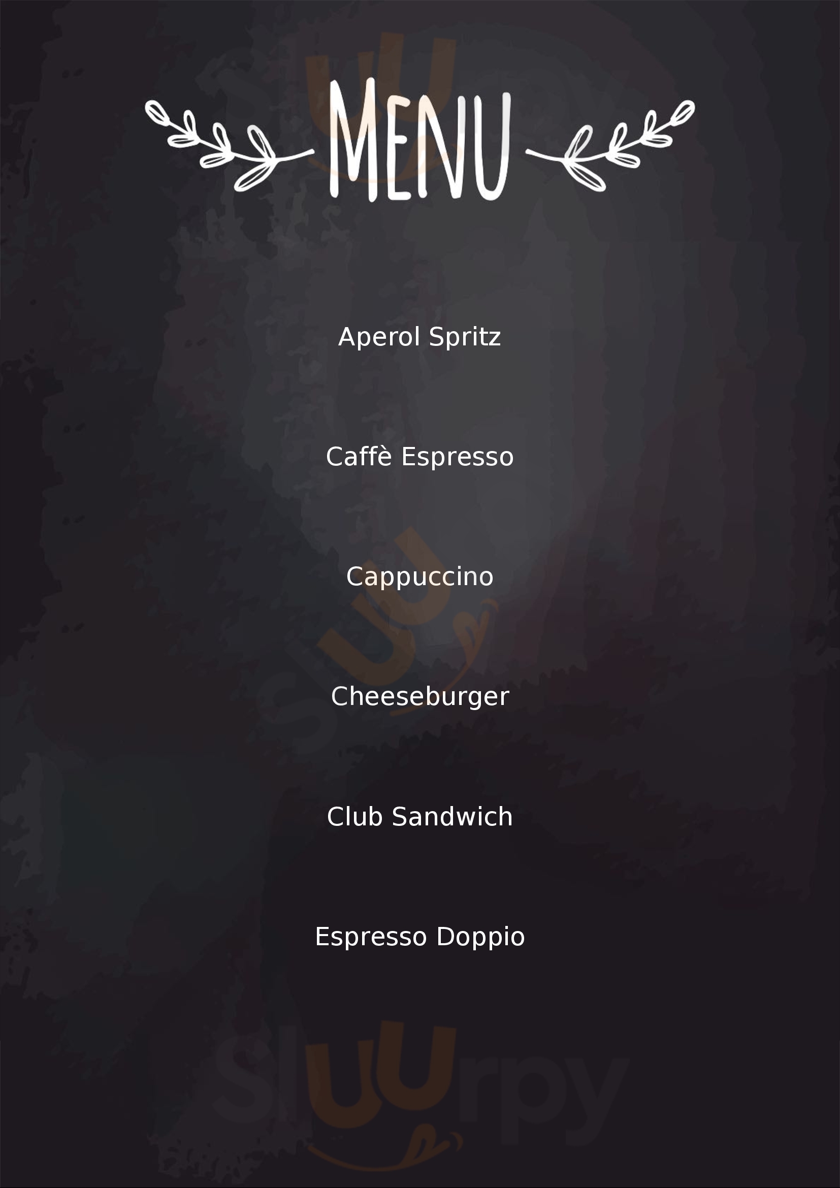 Il Bar Milano menù 1 pagina