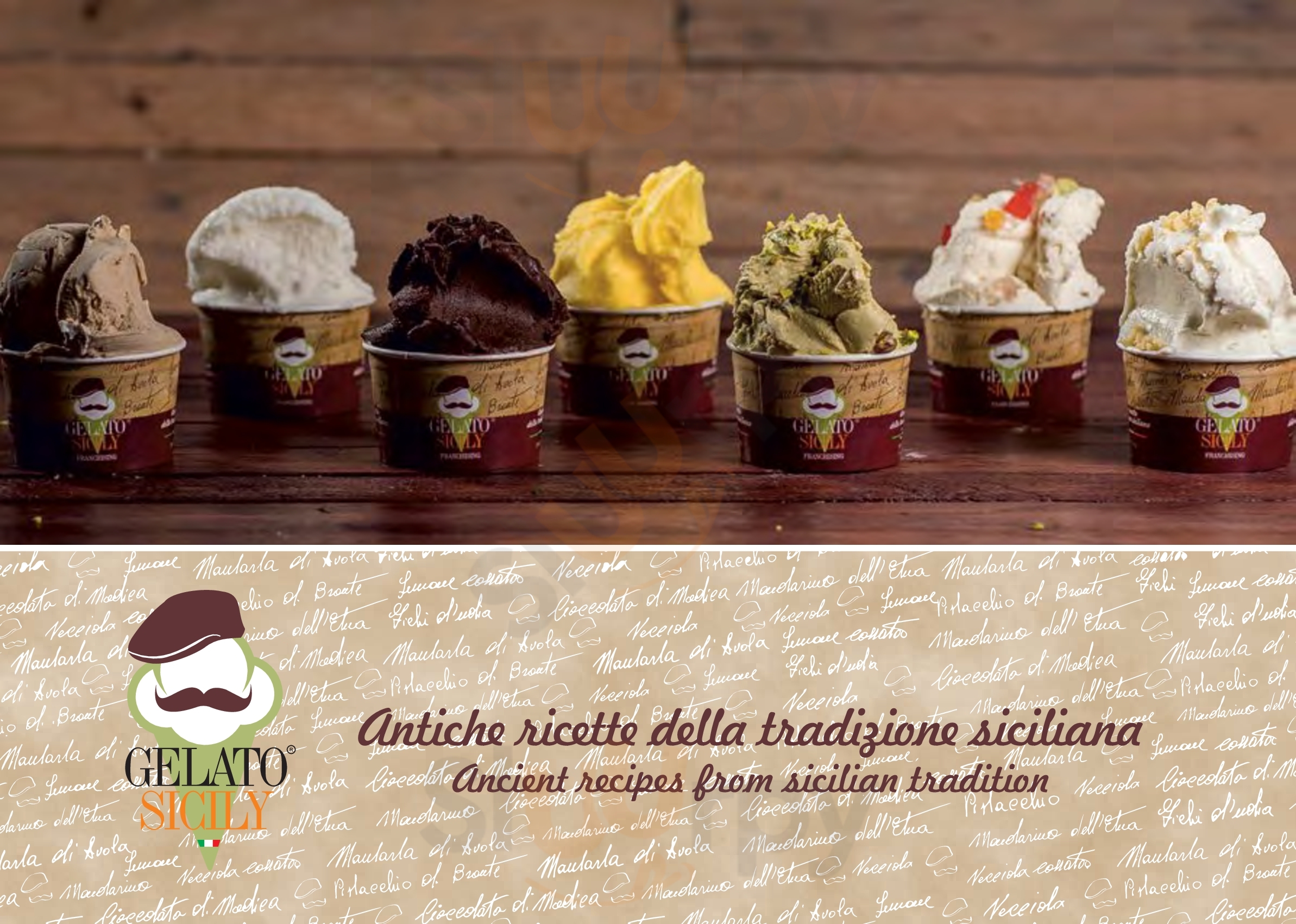 Gelato Sicily Roma menù 1 pagina