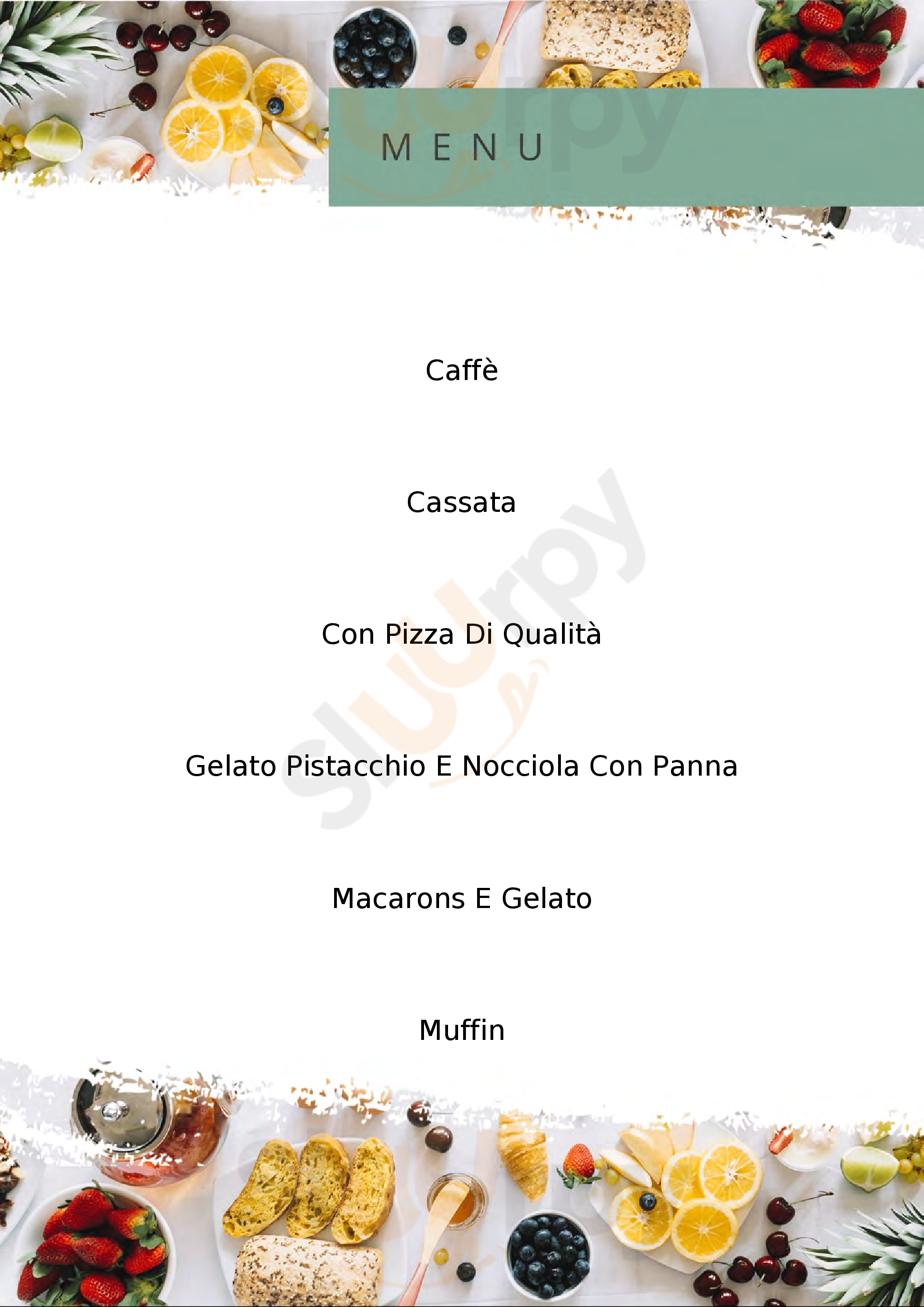 Eat, Artisti del Gusto Illy Roma menù 1 pagina
