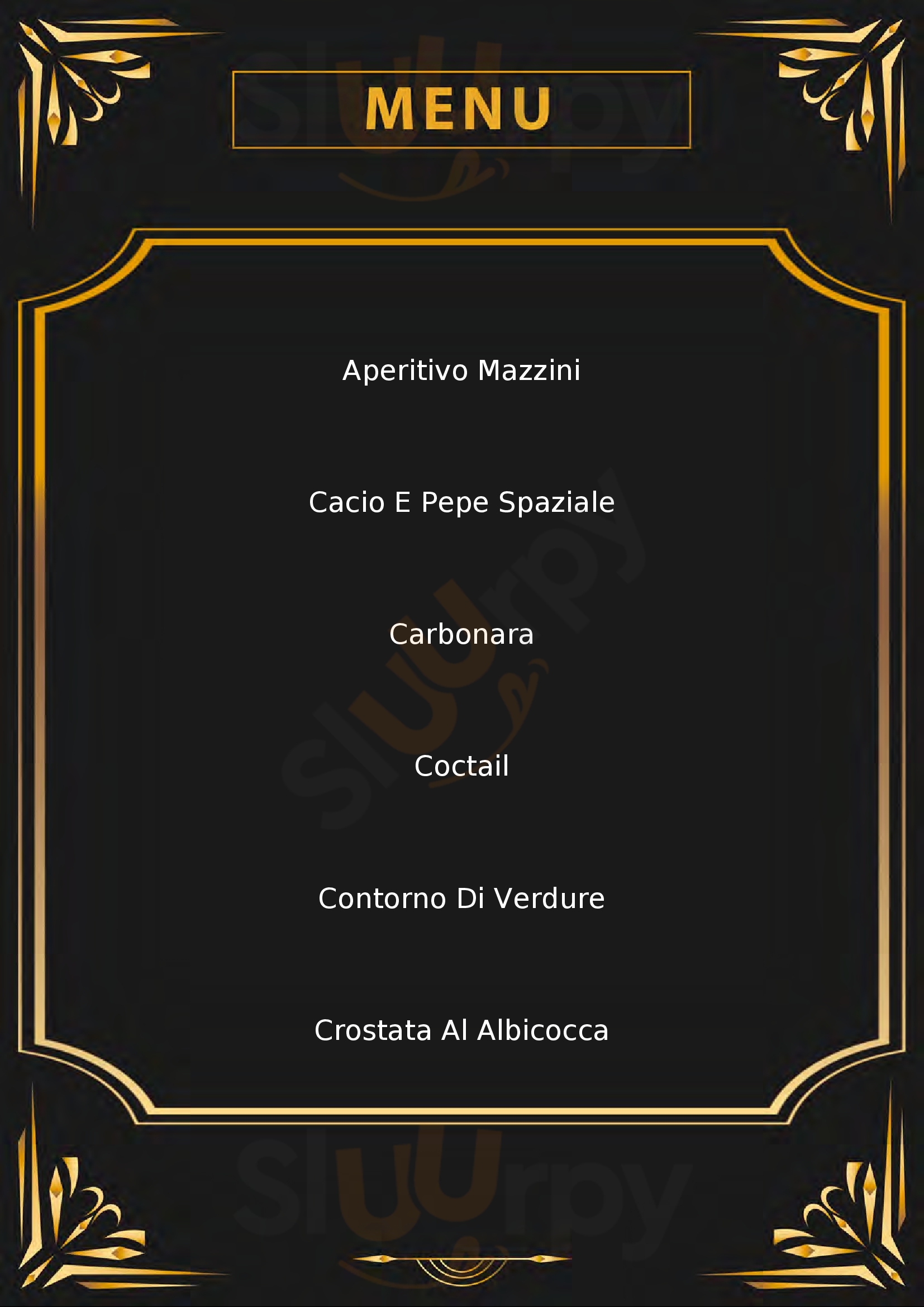 Gran Caffe Mazzini Roma menù 1 pagina