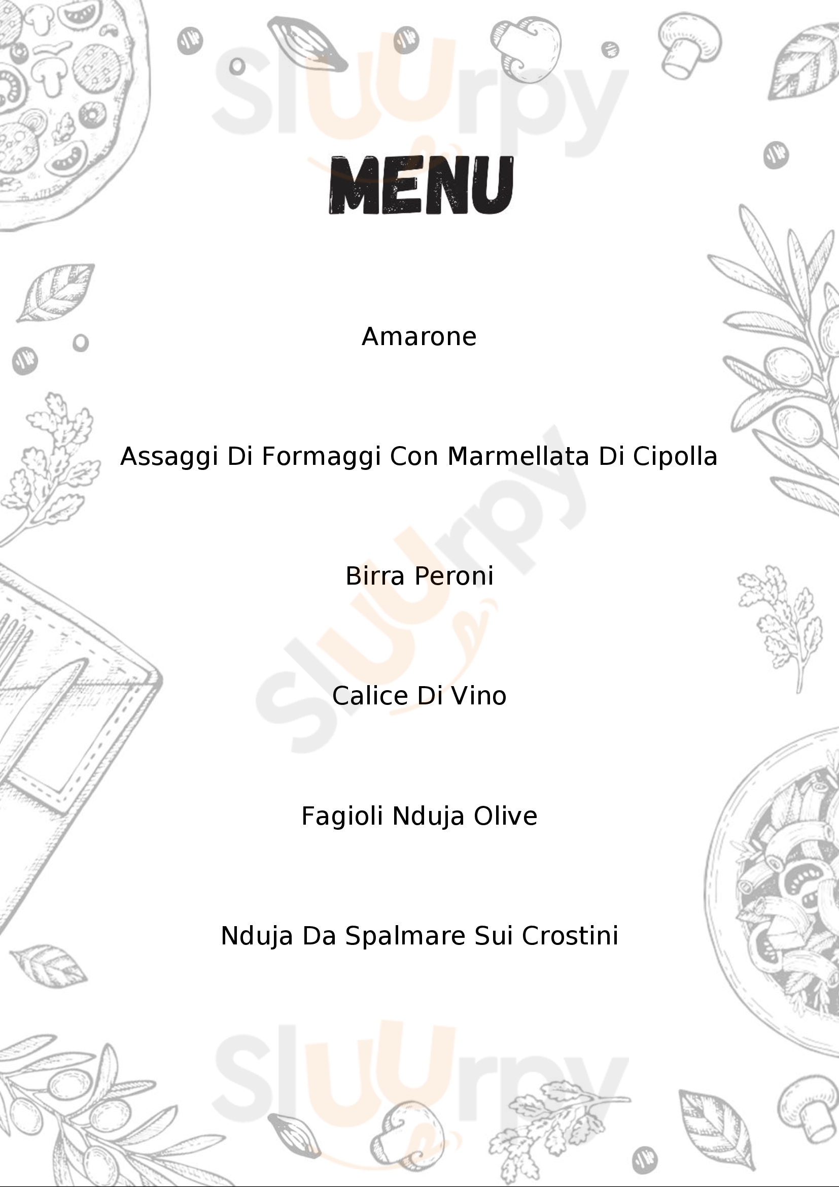 L'Angolo del Gusto Tropea menù 1 pagina