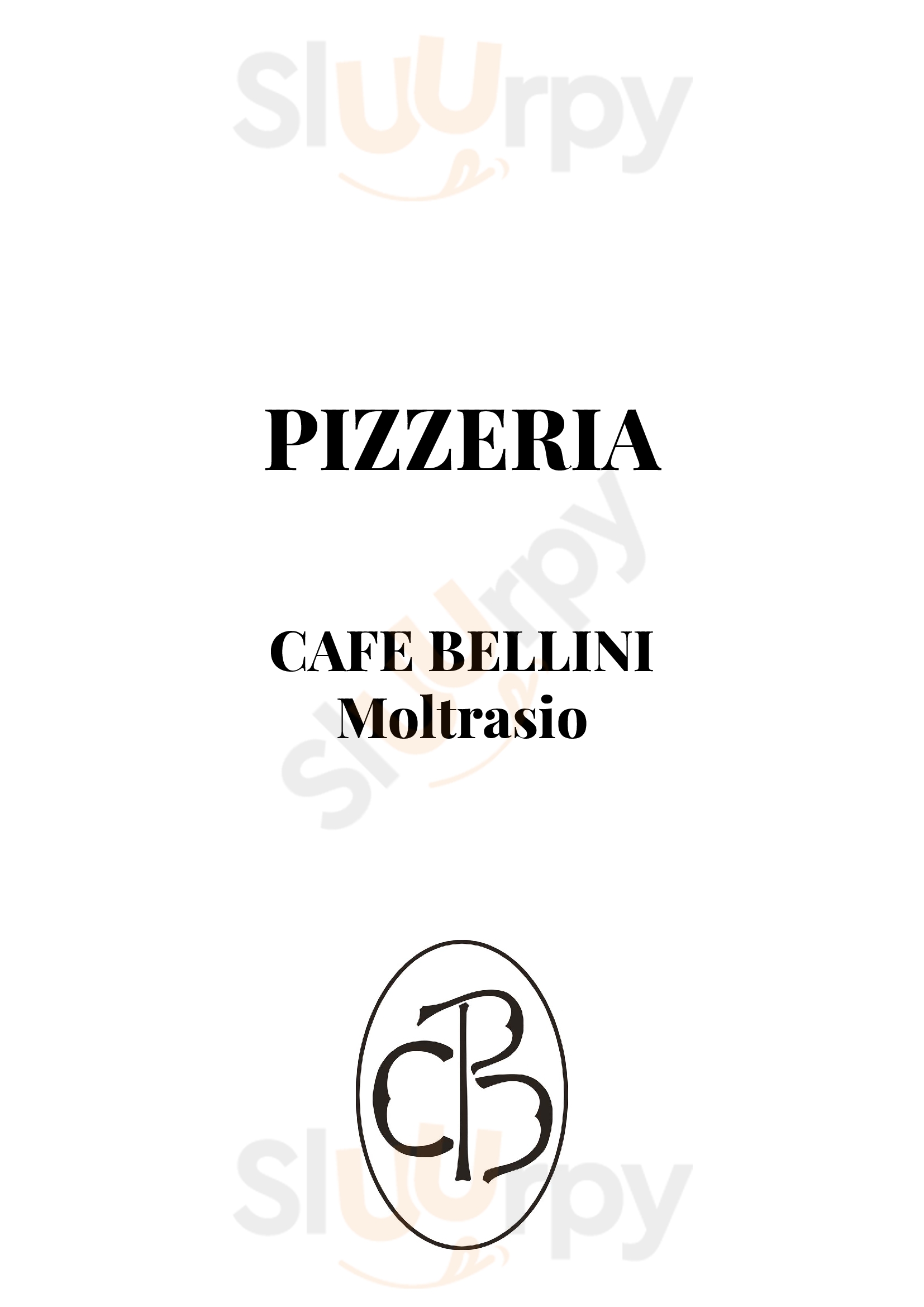 Cafe Bellini Moltrasio menù 1 pagina