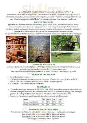 Ristorante Dell' Agriturismo Cascina Gervasoni