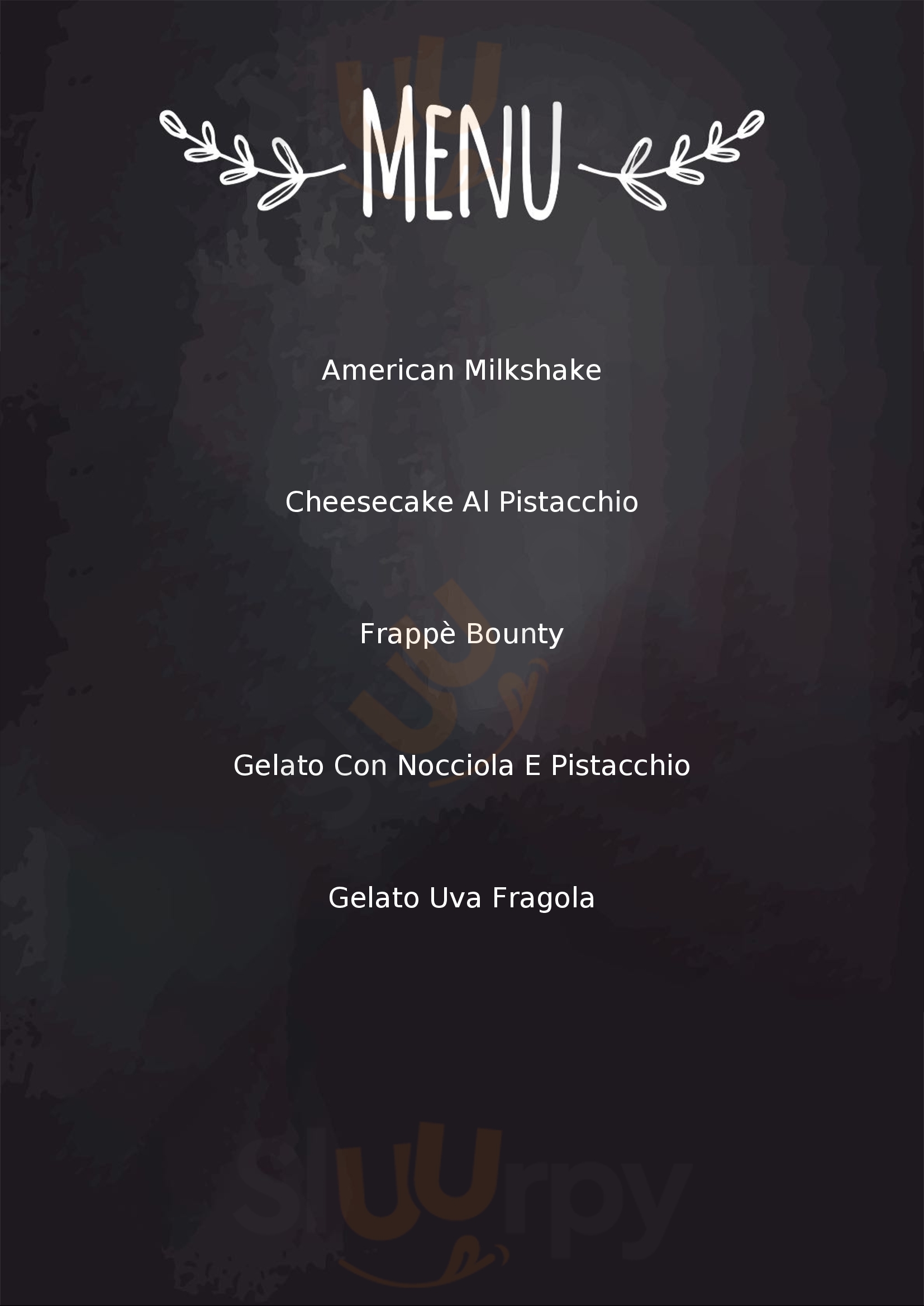 Osteria del Gelato Lissone menù 1 pagina