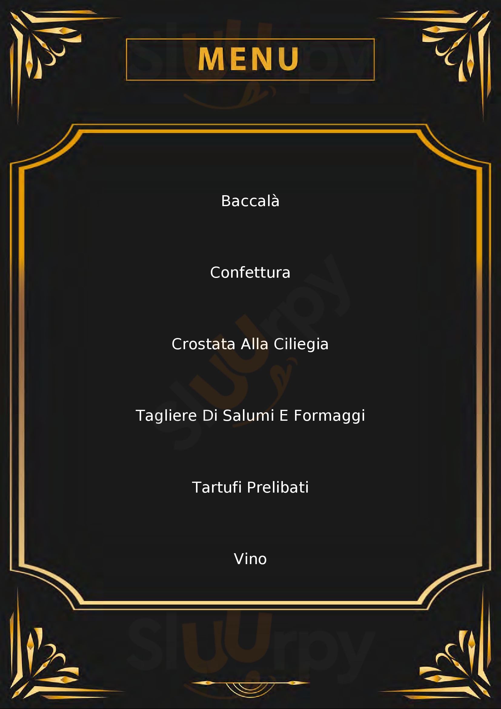 Gastronomia del Perugino Perugia menù 1 pagina