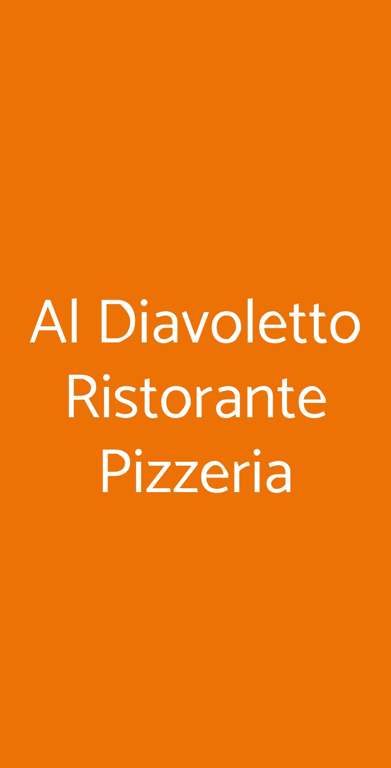 Al Diavoletto Ristorante Pizzeria Carovigno menù 1 pagina