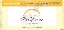 Del Ponte, Genova menu