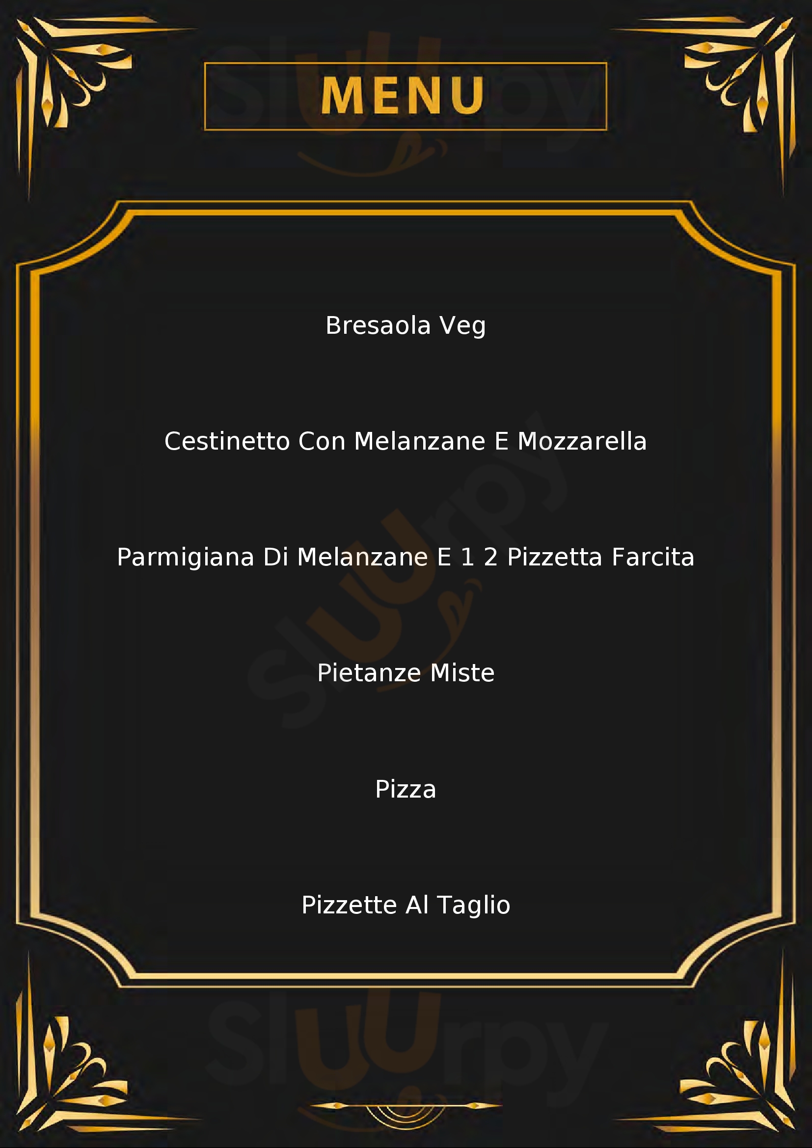 Scialla Pizzeria Cagliari menù 1 pagina