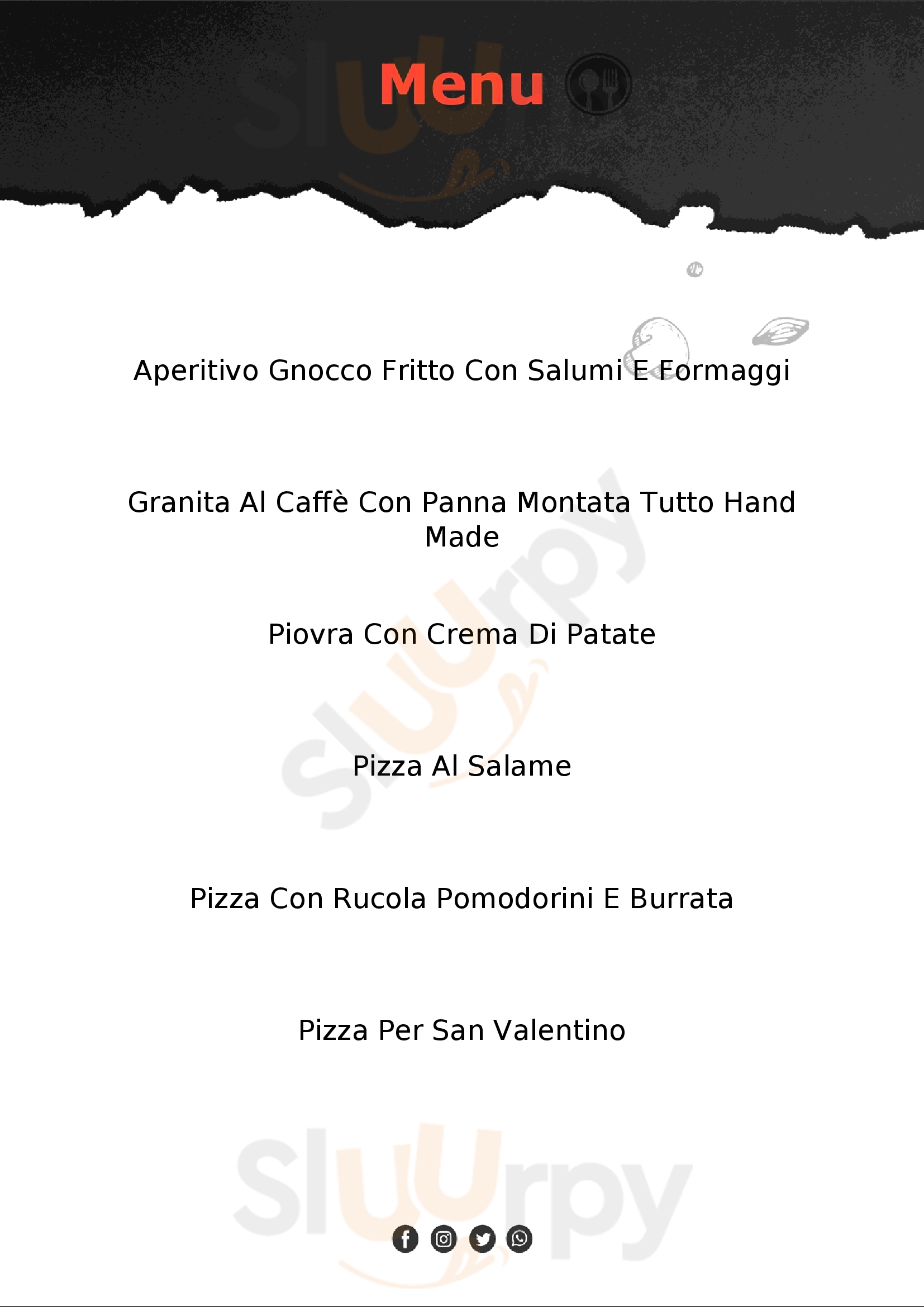 Pizzeria La Lanterna Arsago Seprio menù 1 pagina