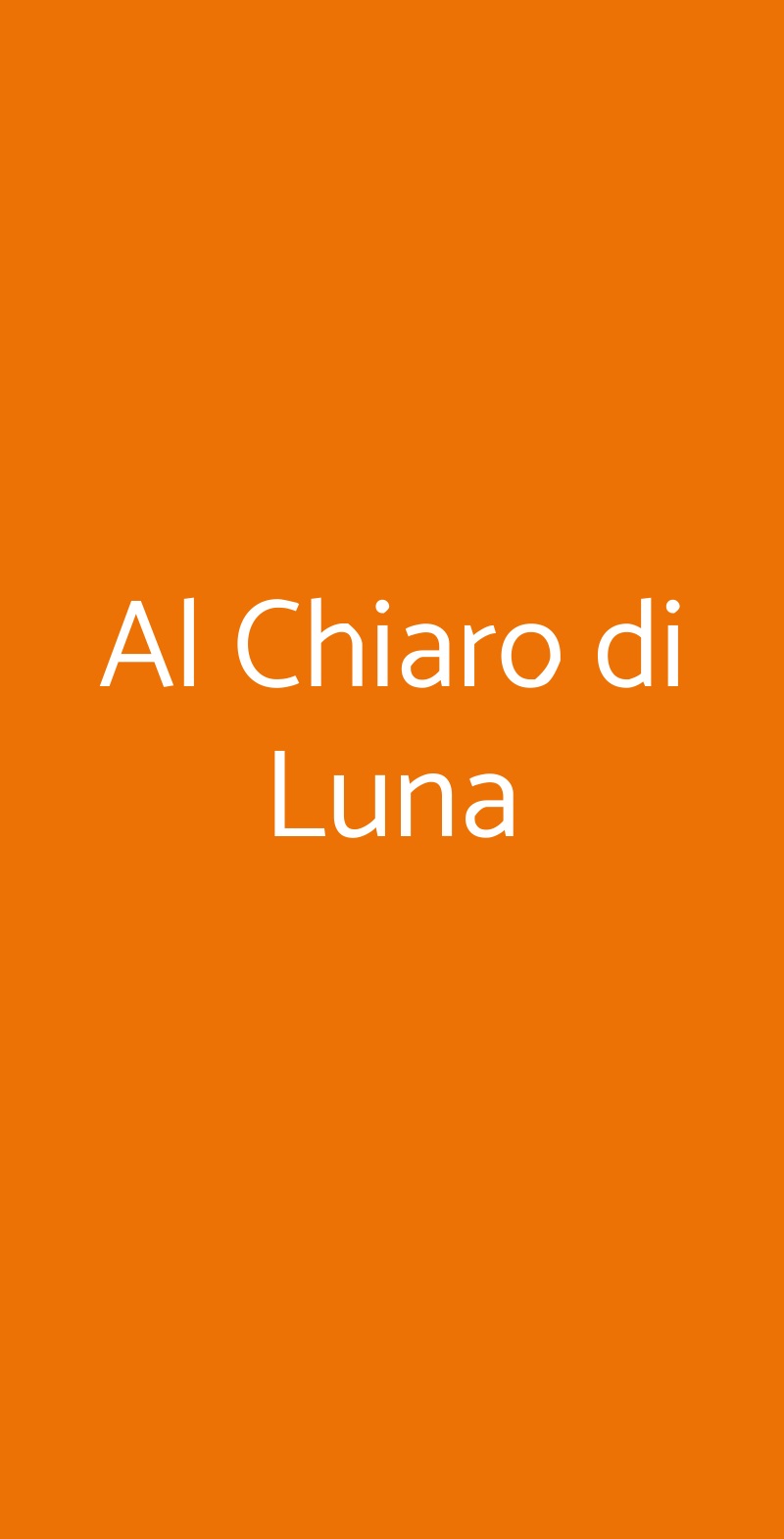 Al Chiaro di Luna Fabrica di Roma menù 1 pagina