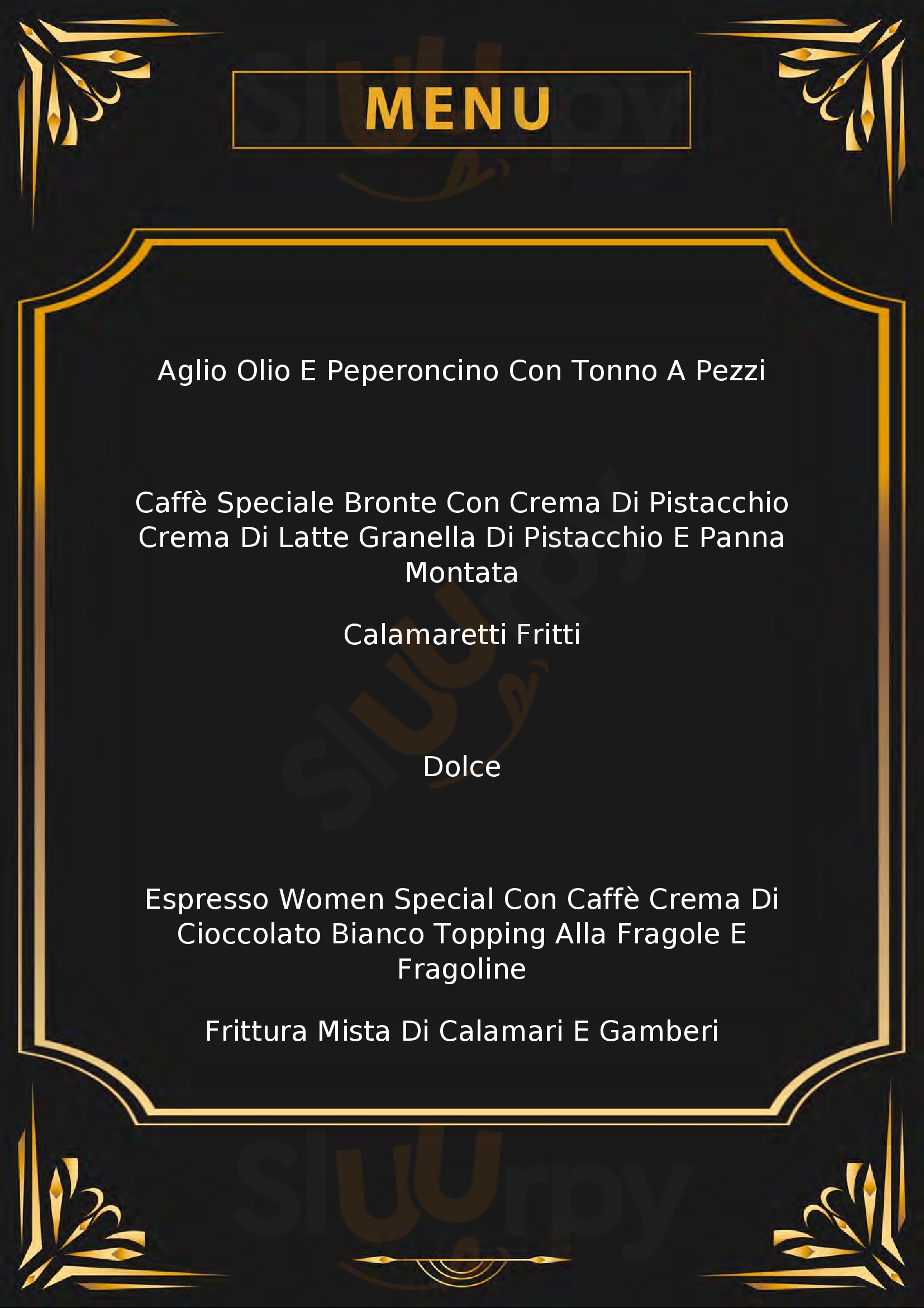 Luca's Coffee & Restaurant Modugno menù 1 pagina
