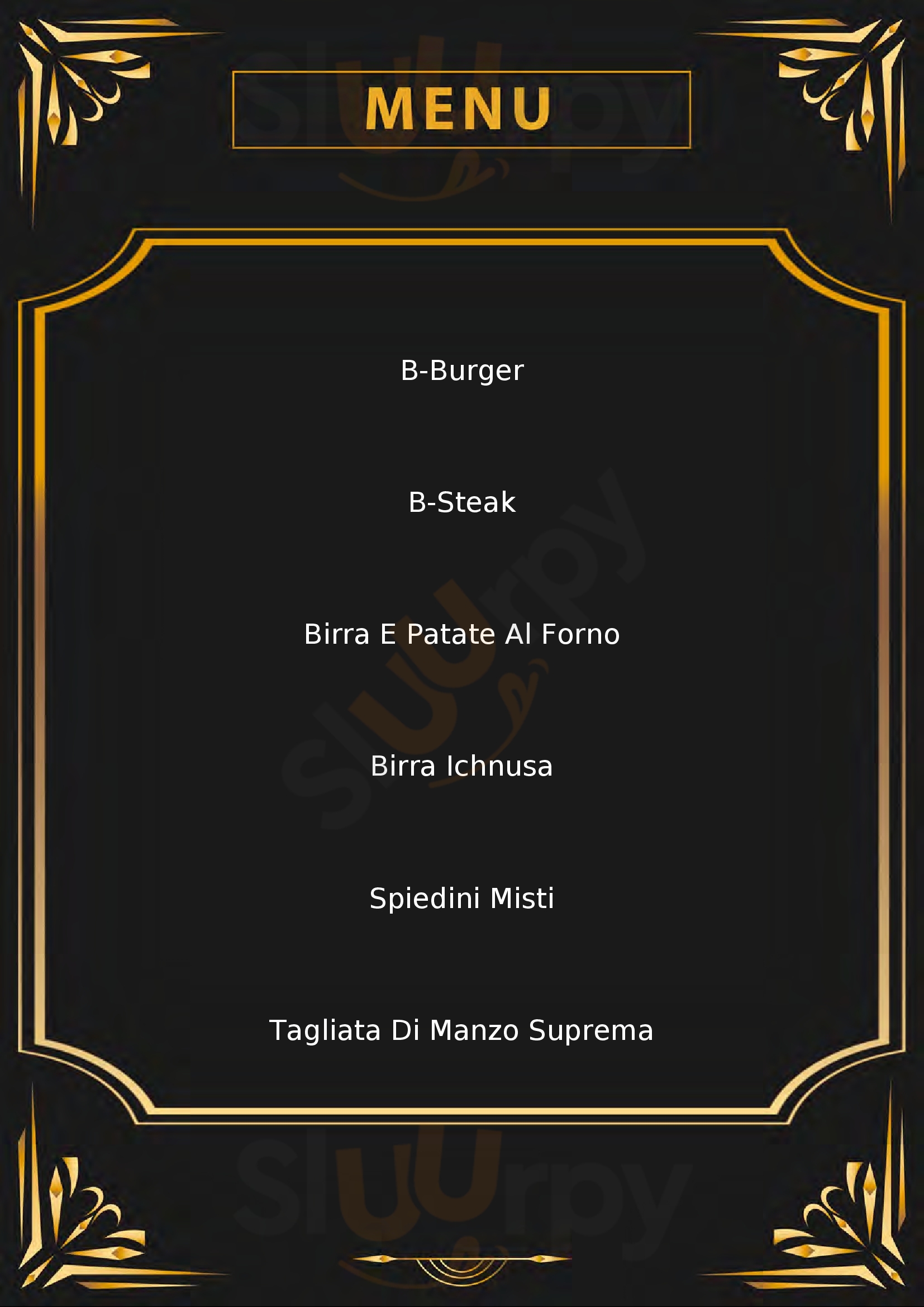 B-Steak x Birraria Ichnusa Cagliari menù 1 pagina