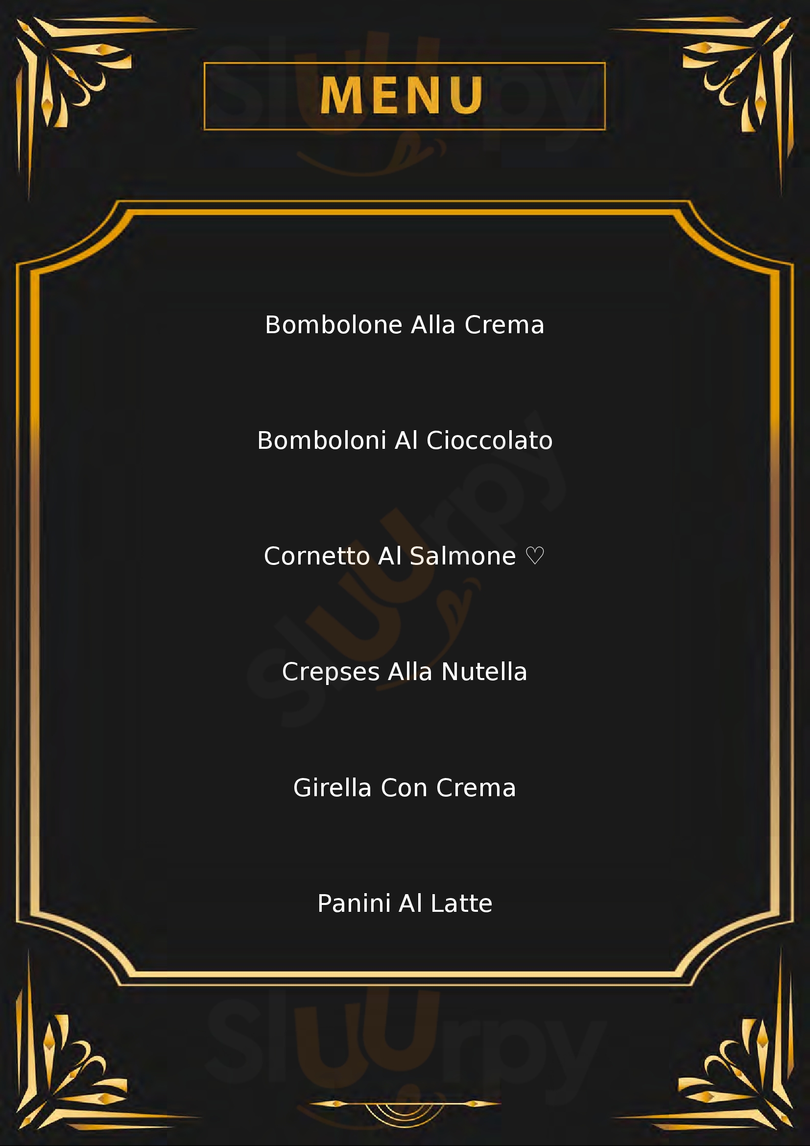 Crema e Cioccolato Pisa menù 1 pagina