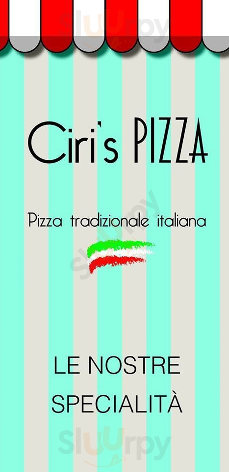 Ciri's Pizza Tarquinia menù 1 pagina