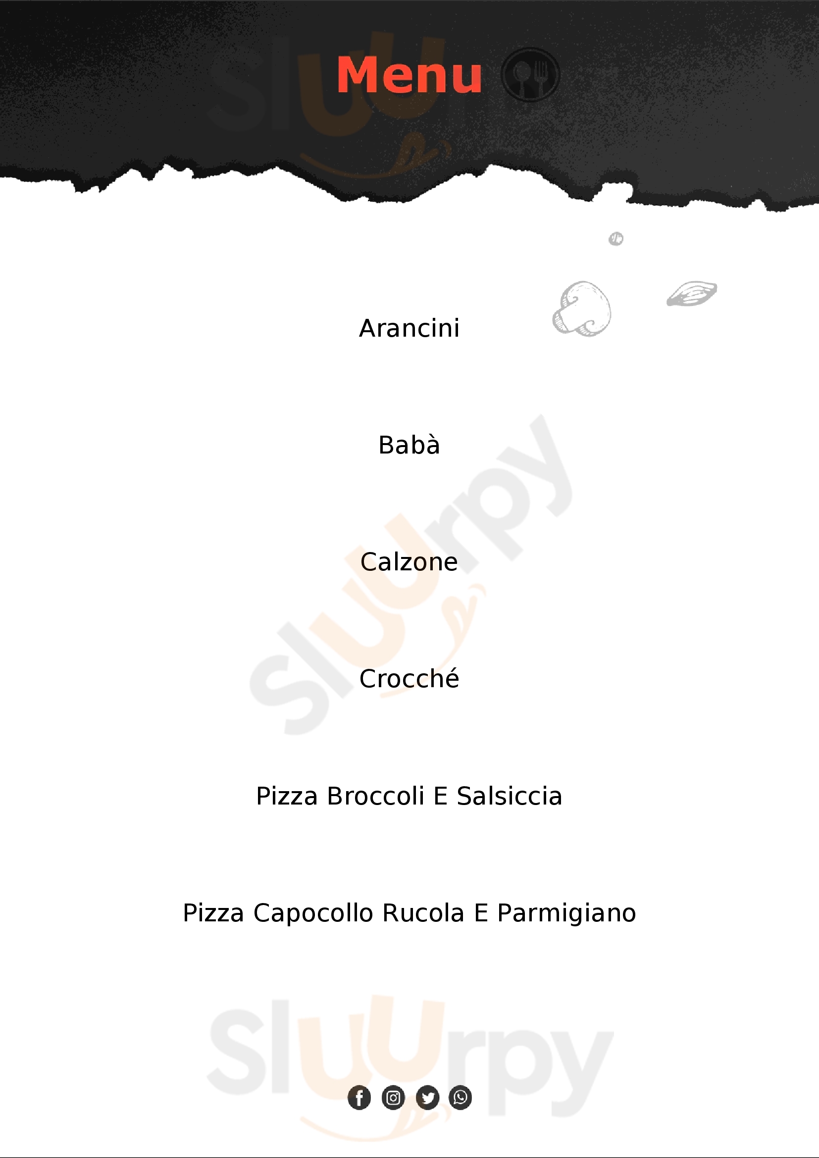 Casa Hirta pizza,ricerca e territorio Forli menù 1 pagina