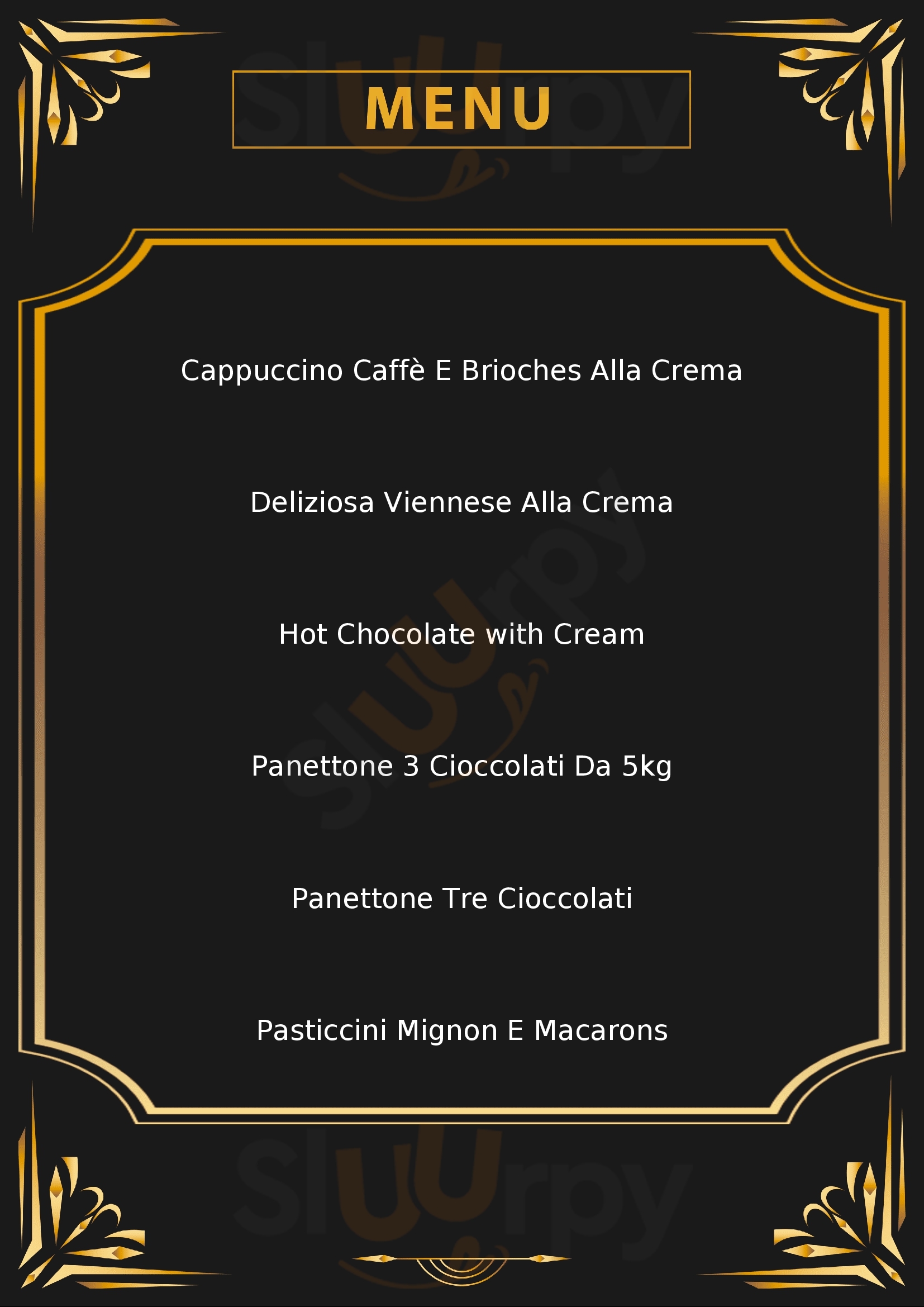 Cafe Chocolà t Ferrara menù 1 pagina