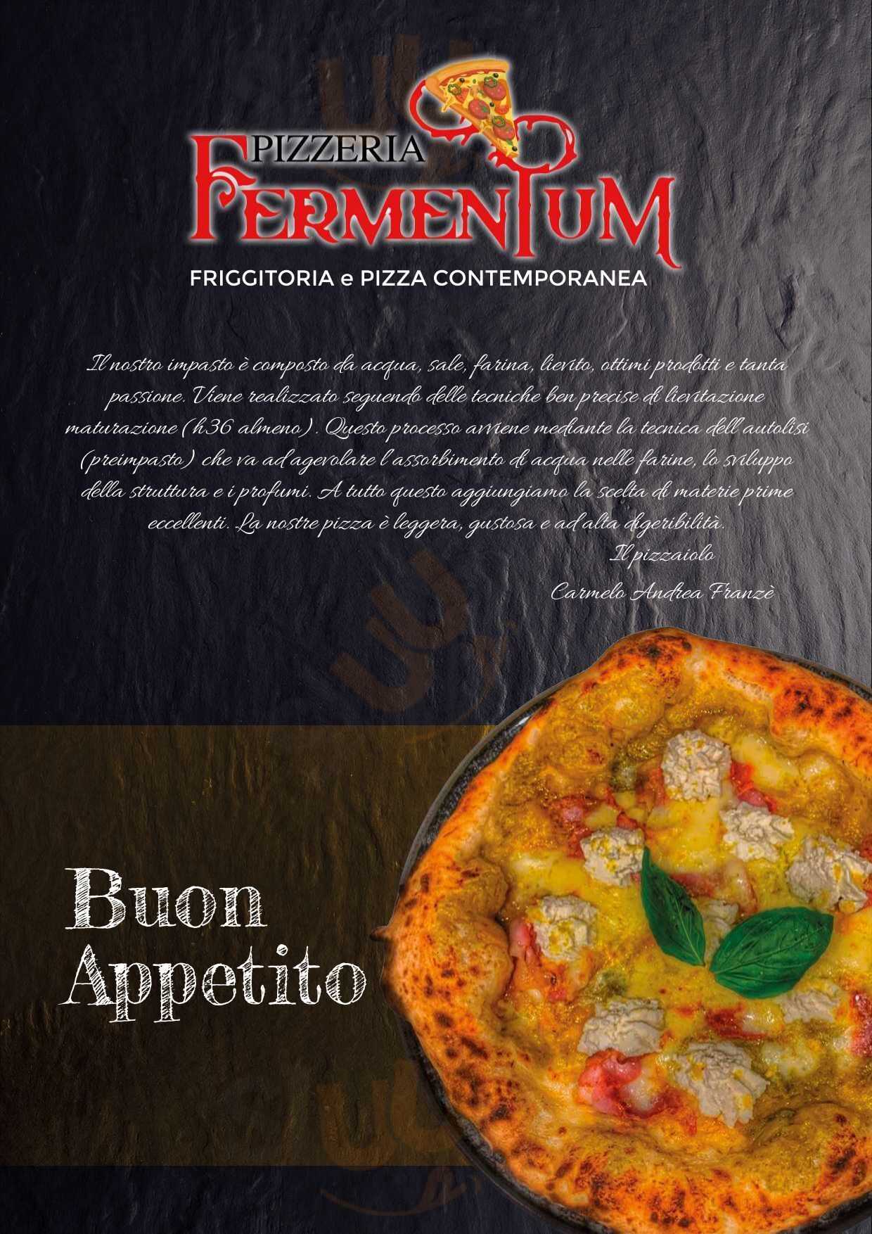 Pizzeria Fermentum Sant'Onofrio menù 1 pagina
