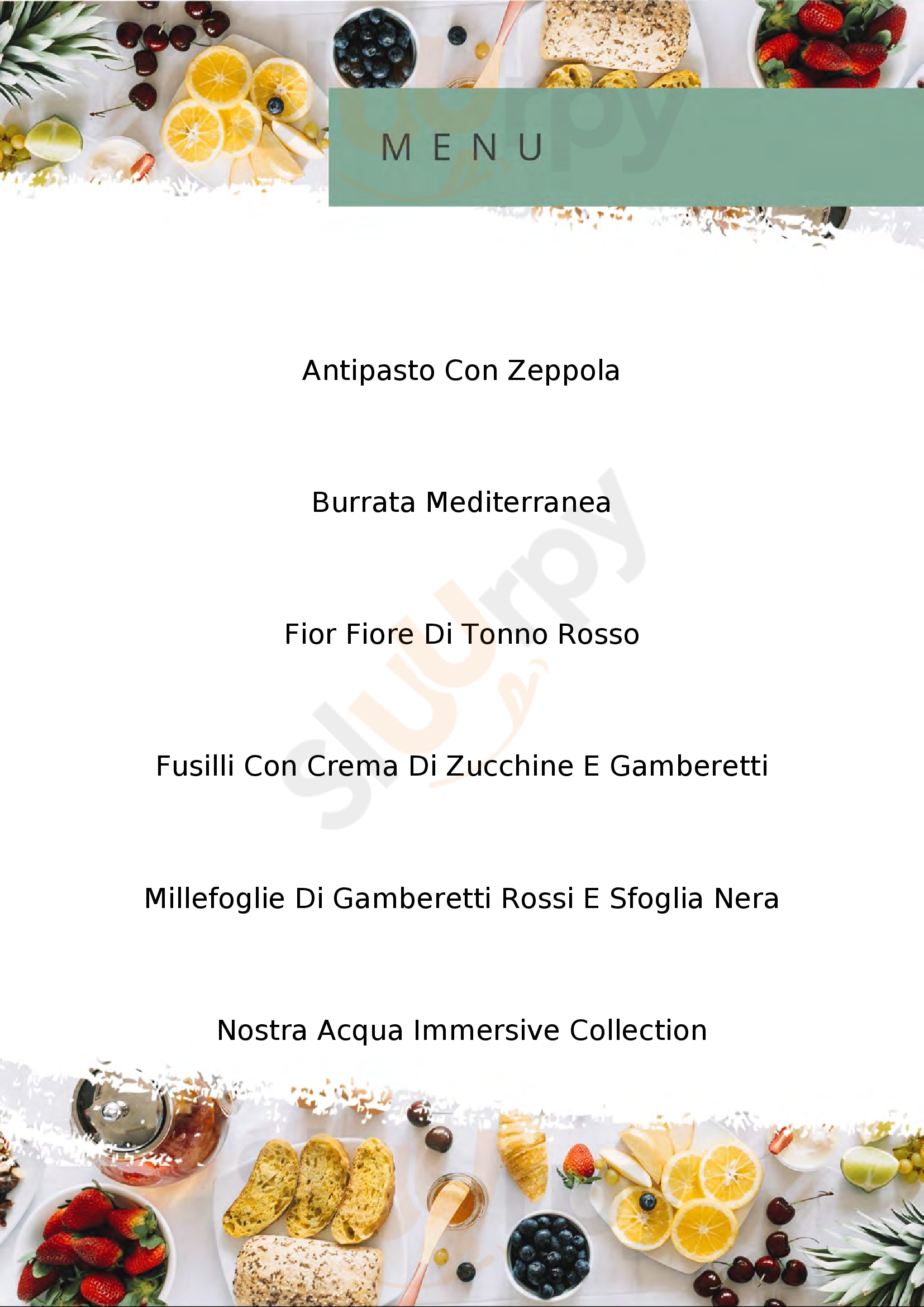 Andrea's - Mediterranean Food Experience Carpignano Salentino menù 1 pagina