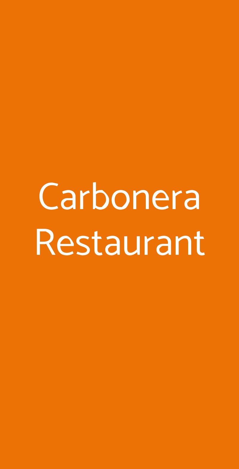 Carbonera Restaurant Pescara menù 1 pagina
