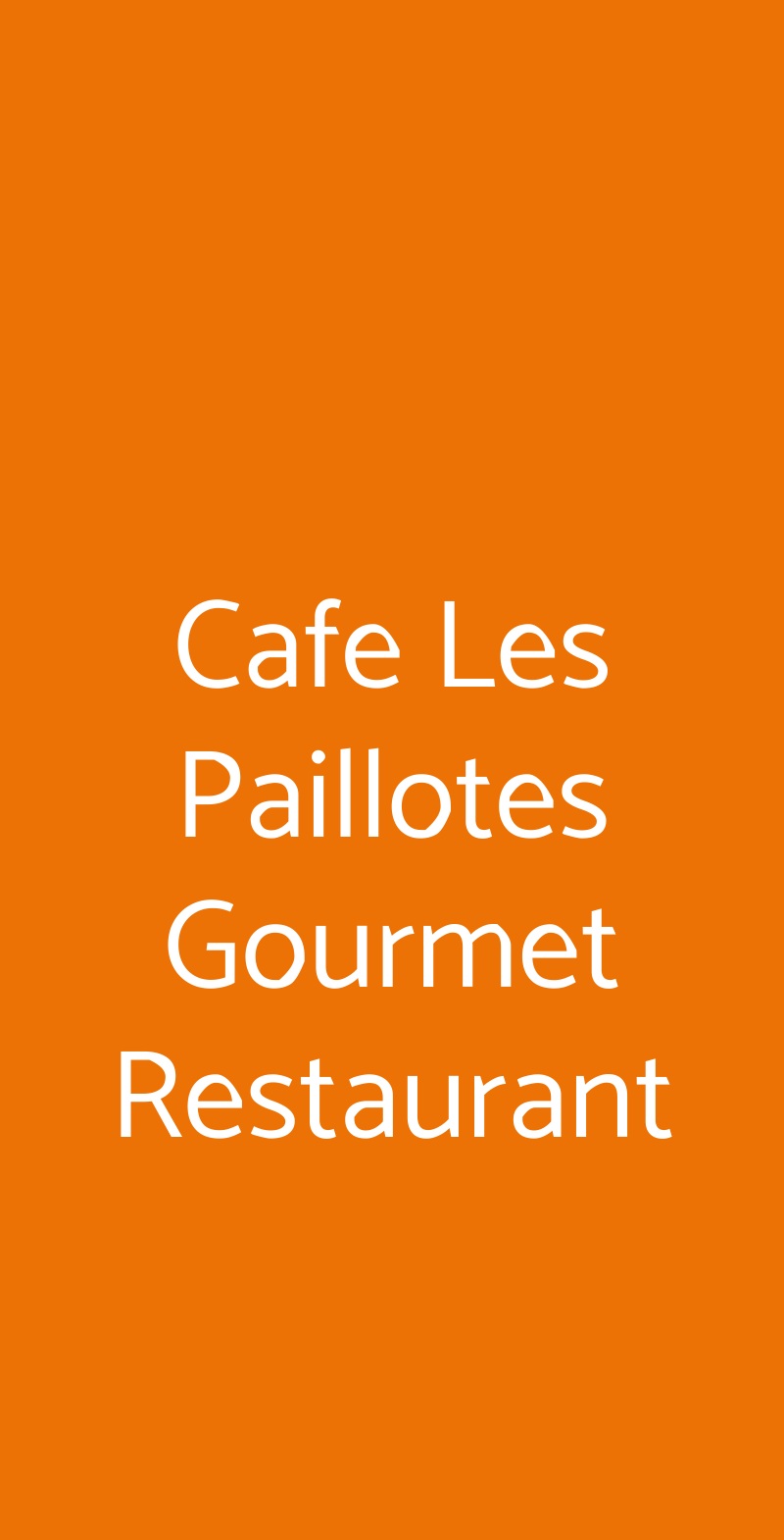 Cafe Les Paillotes Gourmet Restaurant Pescara menù 1 pagina