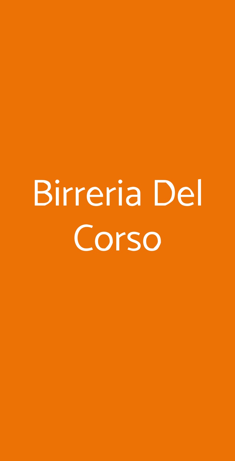 Birreria Del Corso Pescara menù 1 pagina