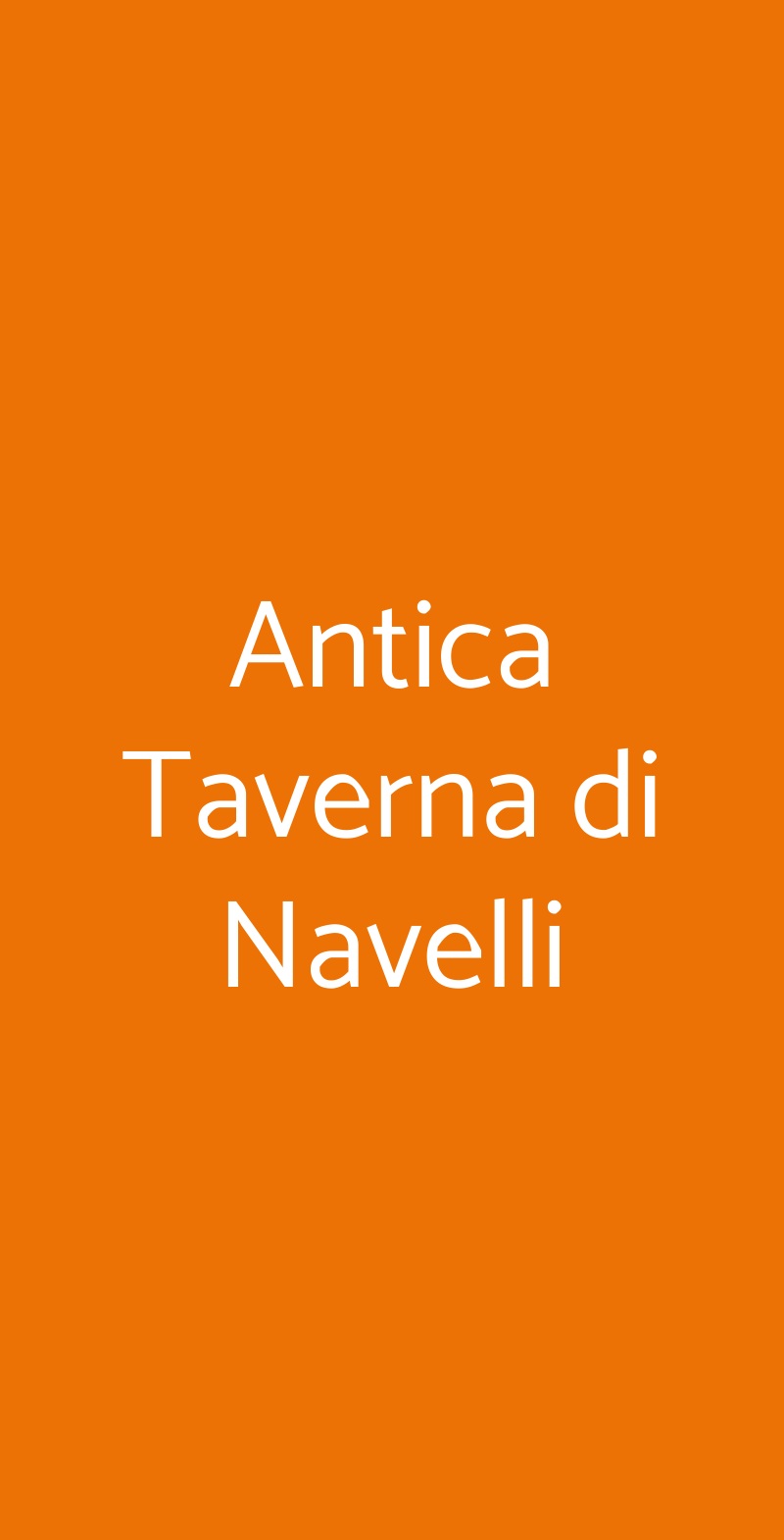 Antica Taverna di Navelli Navelli menù 1 pagina