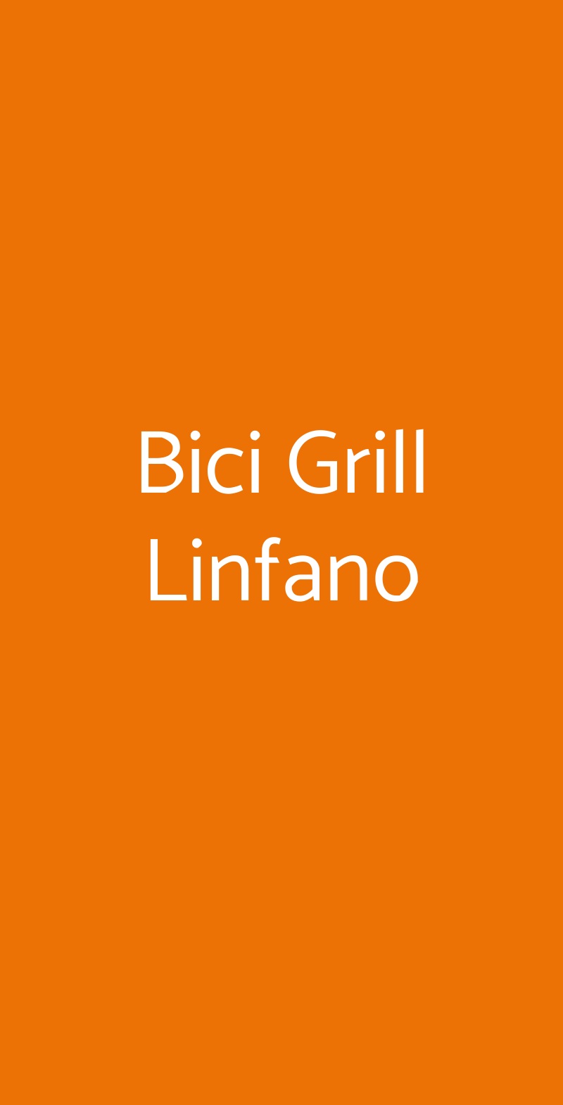 Bici Grill Linfano Arco menù 1 pagina