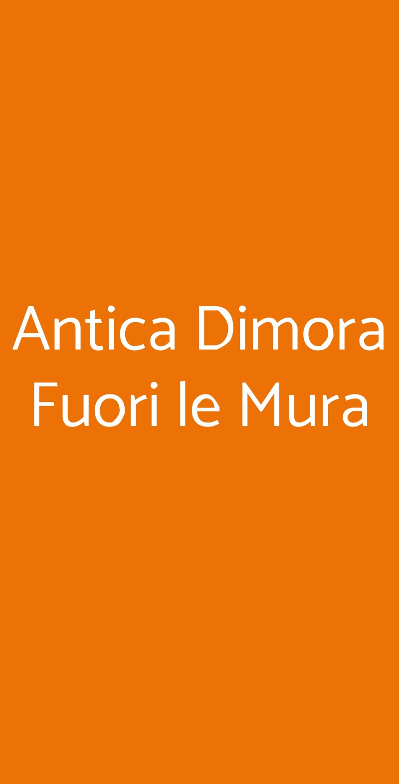 Antica Dimora Fuori le Mura Scanno menù 1 pagina