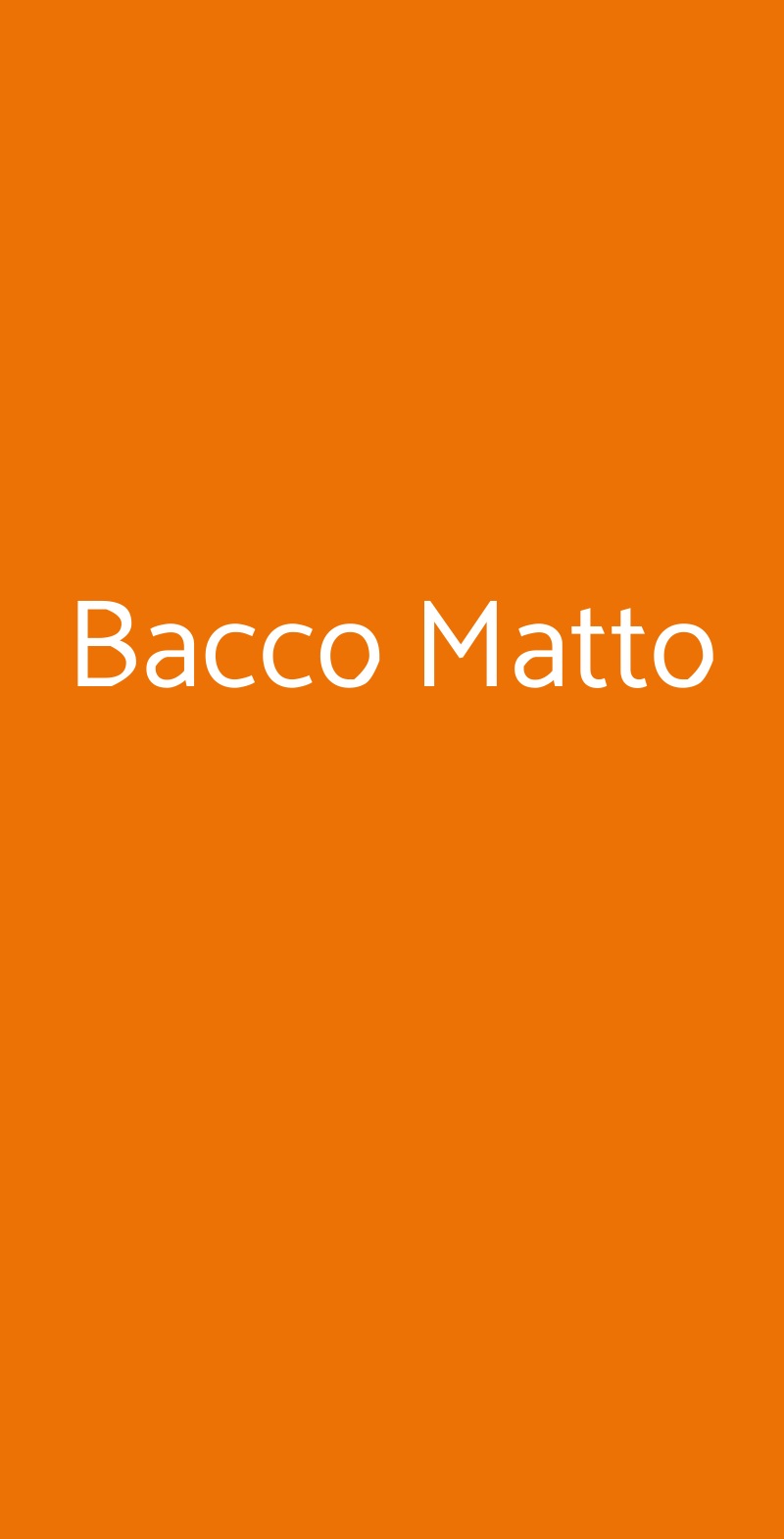 Bacco Matto Bergamo menù 1 pagina