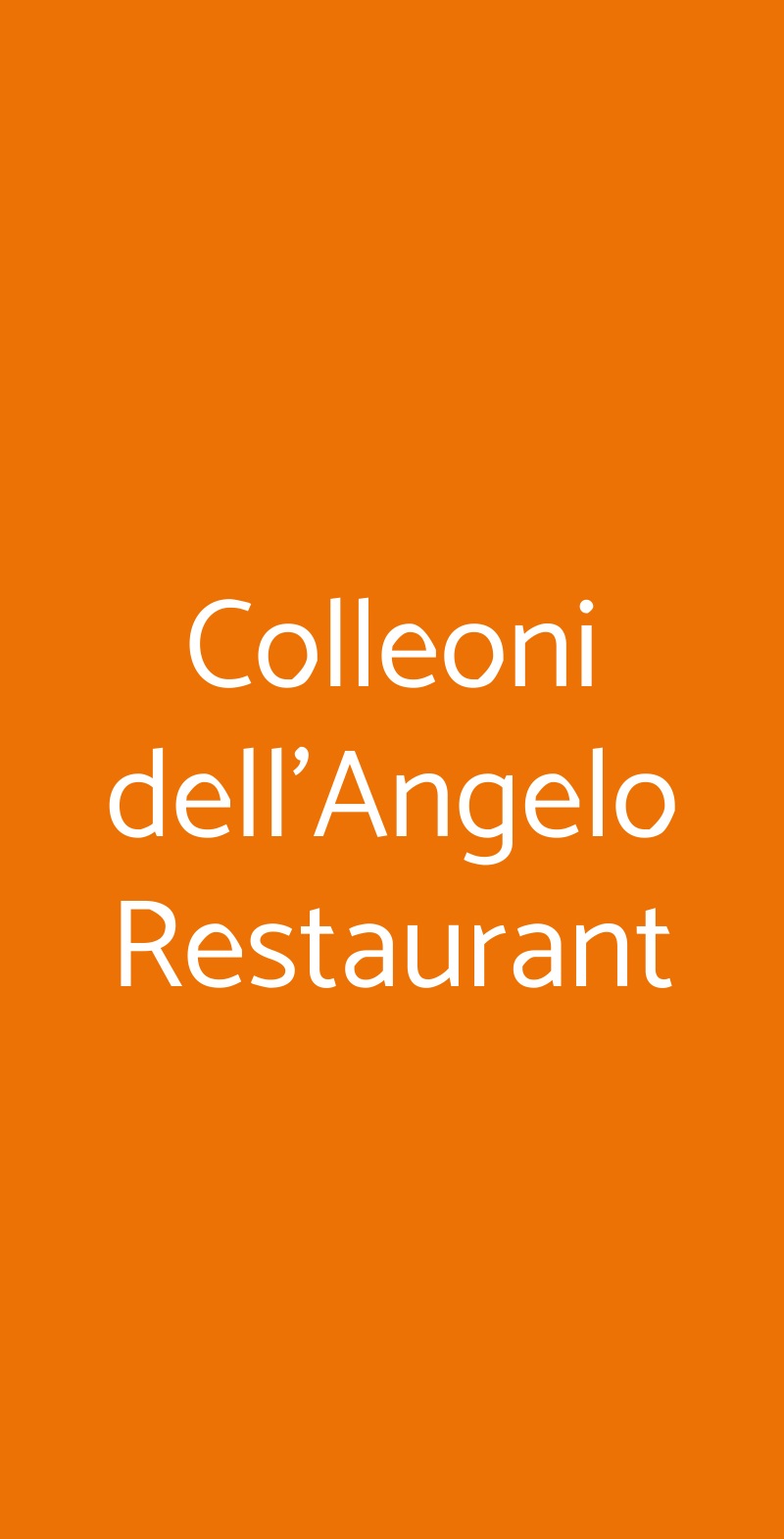 Colleoni dell'Angelo Restaurant Bergamo menù 1 pagina