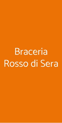 Braceria Rosso Di Sera, Martina Franca