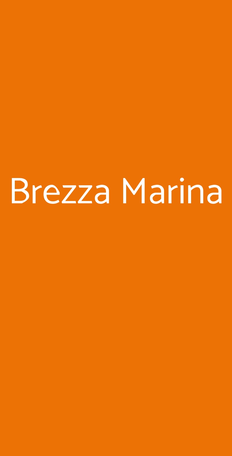 Brezza Marina Taranto menù 1 pagina