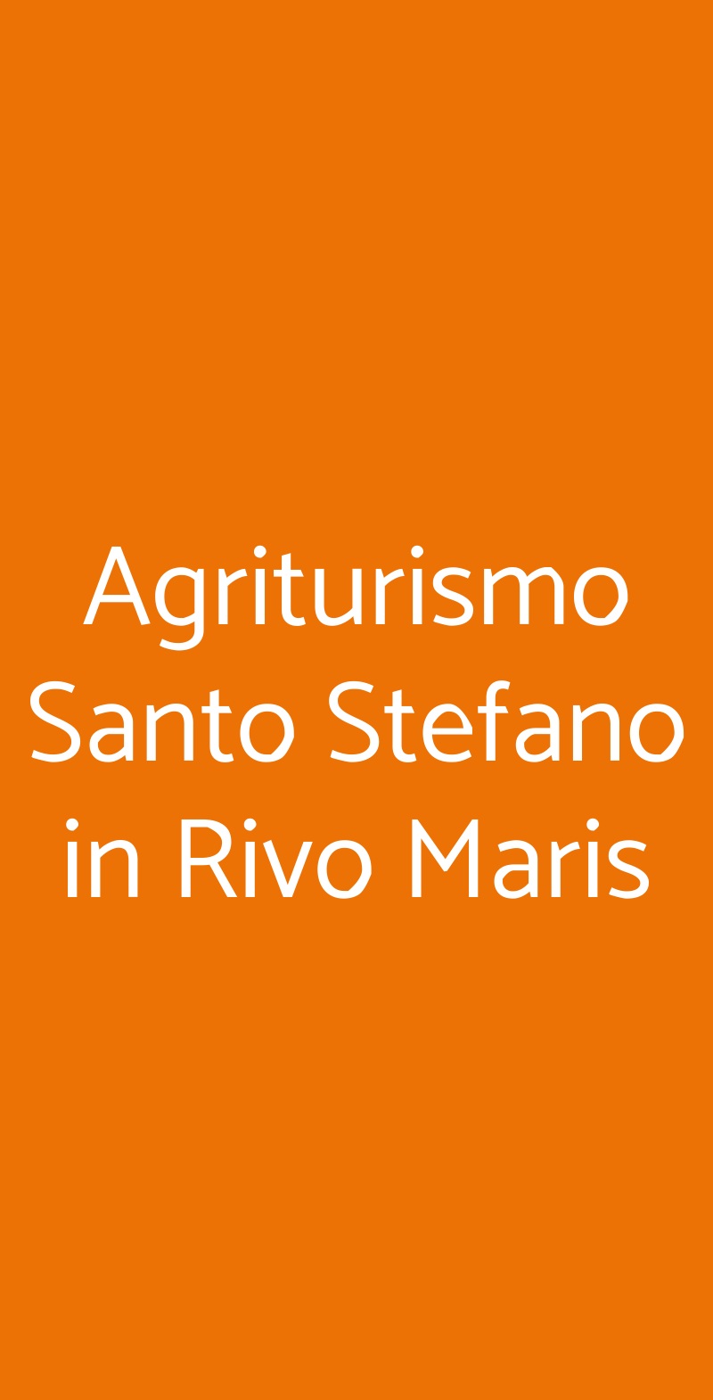 Agriturismo Santo Stefano in Rivo Maris Casalbordino menù 1 pagina