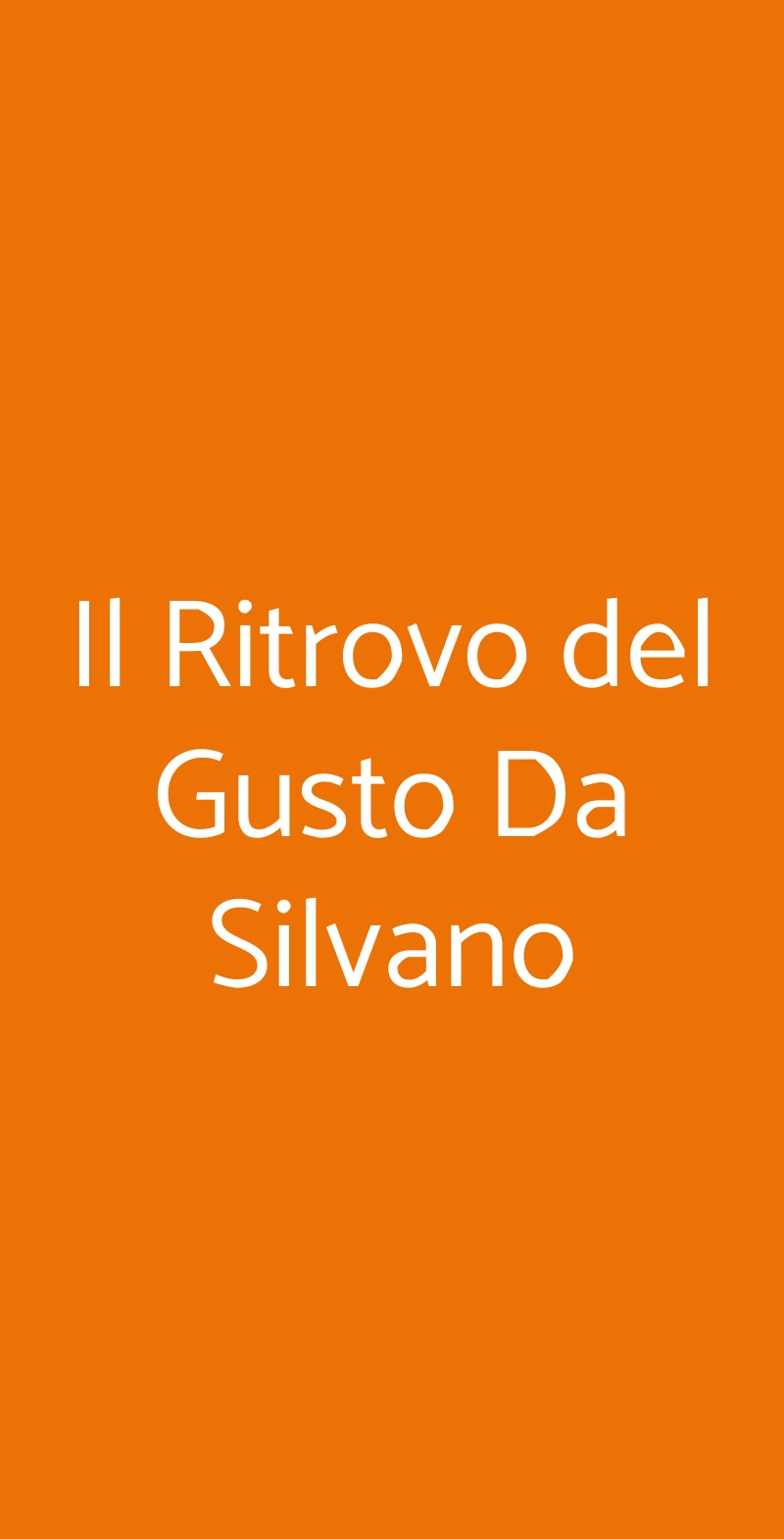 Il Ritrovo del Gusto Da Silvano Francavilla Al Mare menù 1 pagina