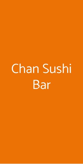 Chan Sushi Bar, Palermo