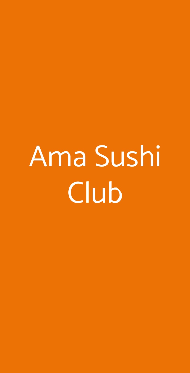 Ama Sushi Club Giulianova menù 1 pagina