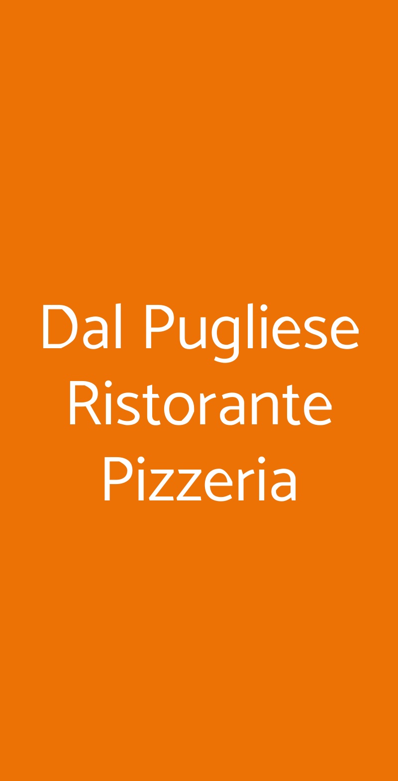 Dal Pugliese Ristorante Pizzeria Tortoreto menù 1 pagina