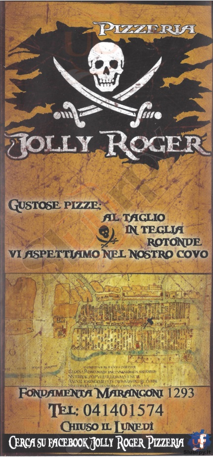 JOLLY ROGER Chioggia menù 1 pagina