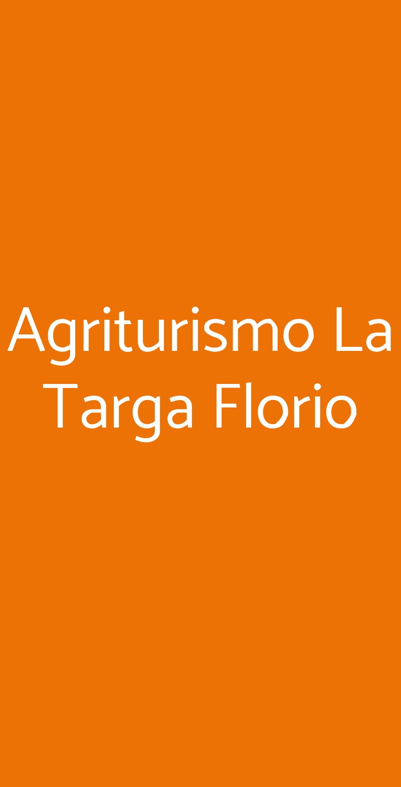 Agriturismo La Targa Florio Termini Imerese menù 1 pagina