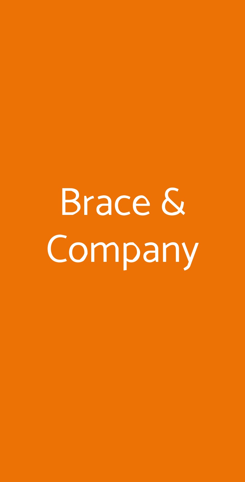 Brace & Company Palermo menù 1 pagina