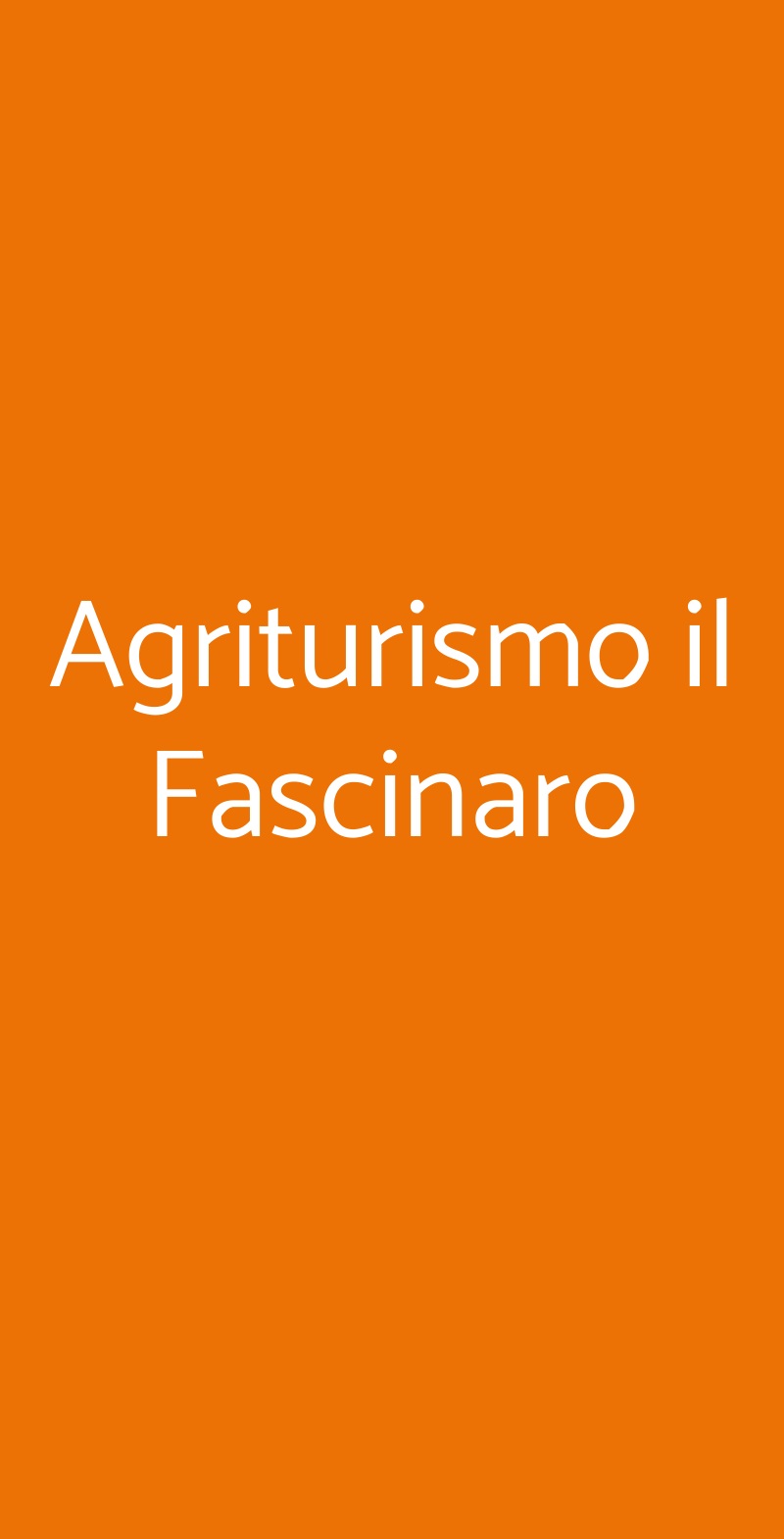 Agriturismo il Fascinaro Casalvieri menù 1 pagina