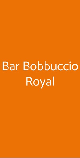 Bar Bobbuccio Royal, Palermo