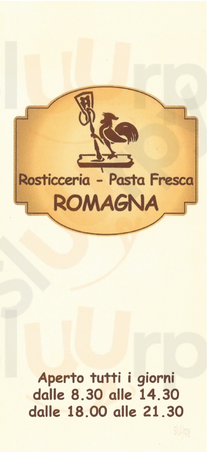 Romagna Cervia menù 1 pagina