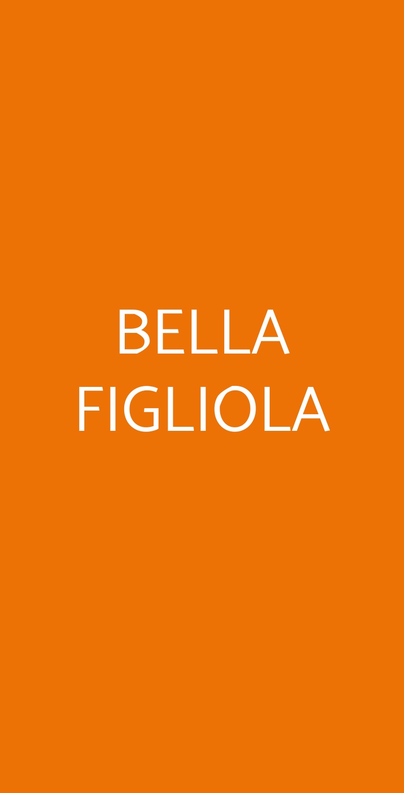 BELLA FIGLIOLA Napoli menù 1 pagina