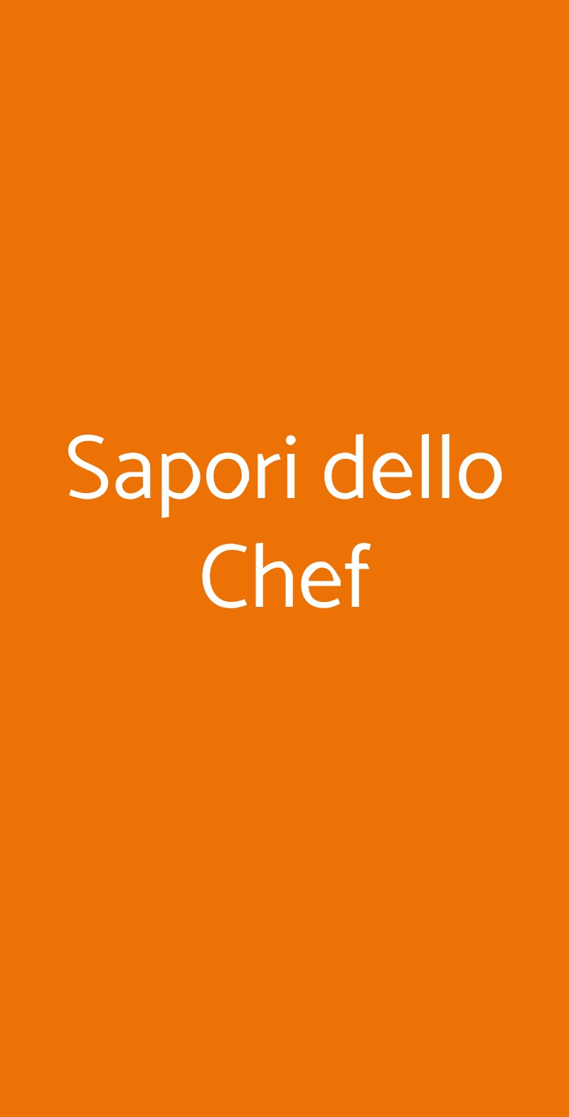 Sapori dello Chef Bologna menù 1 pagina
