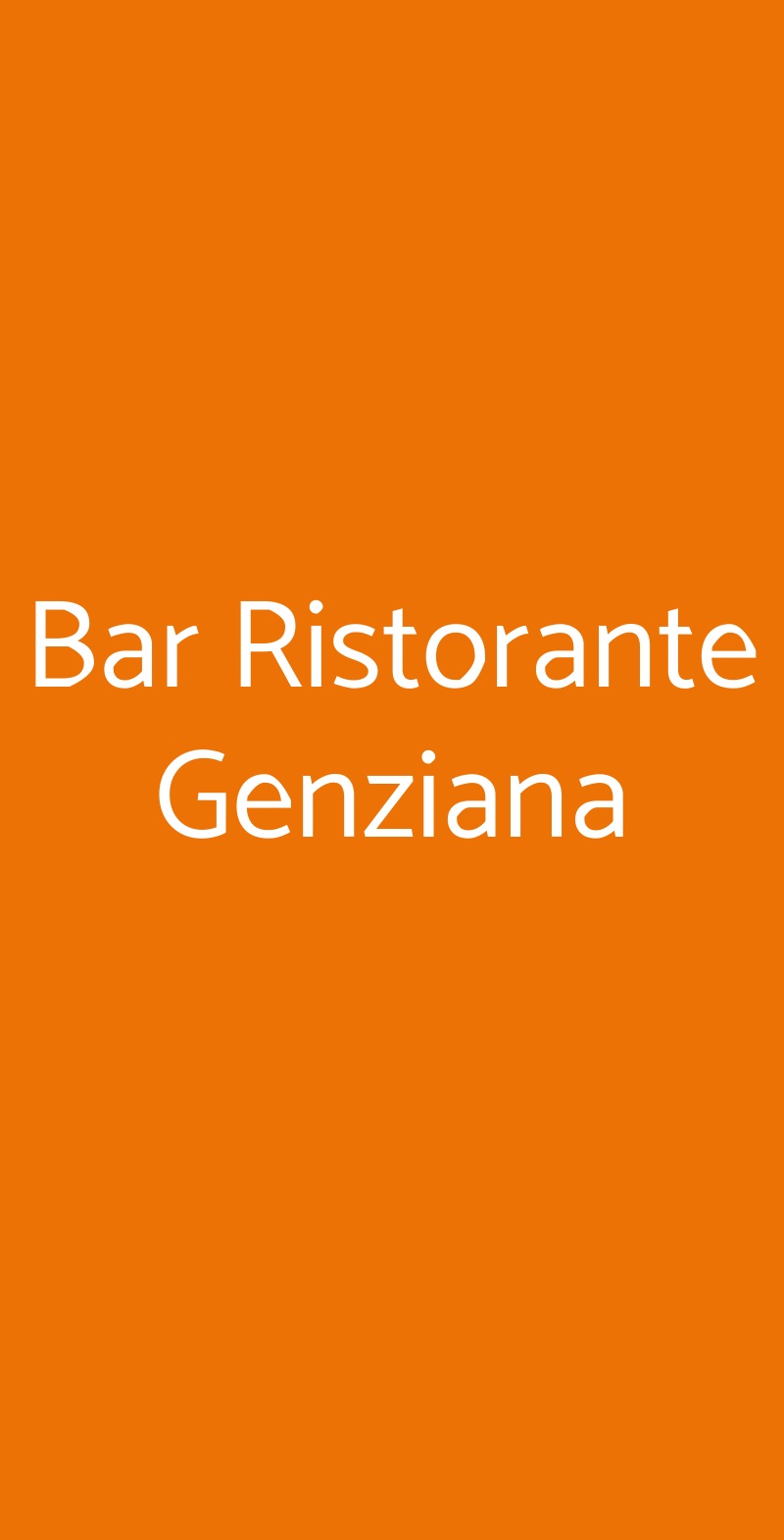 Bar Ristorante Genziana Cison Di Valmarino menù 1 pagina