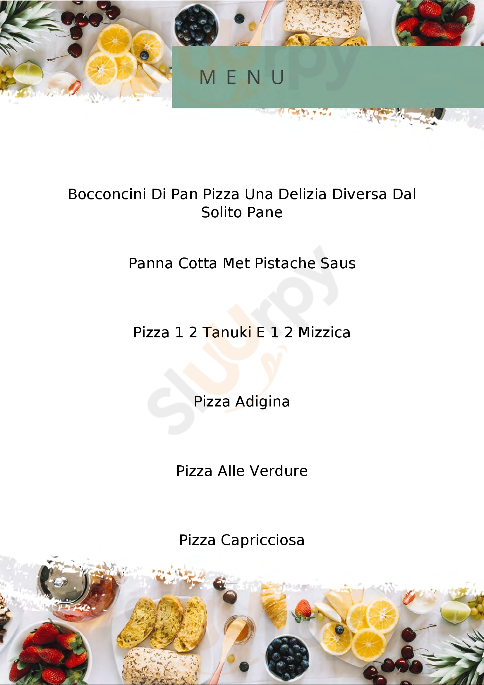 Cupido Pizza&Cucina Segusino menù 1 pagina