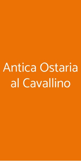 Antica Ostaria Al Cavallino, Treviso